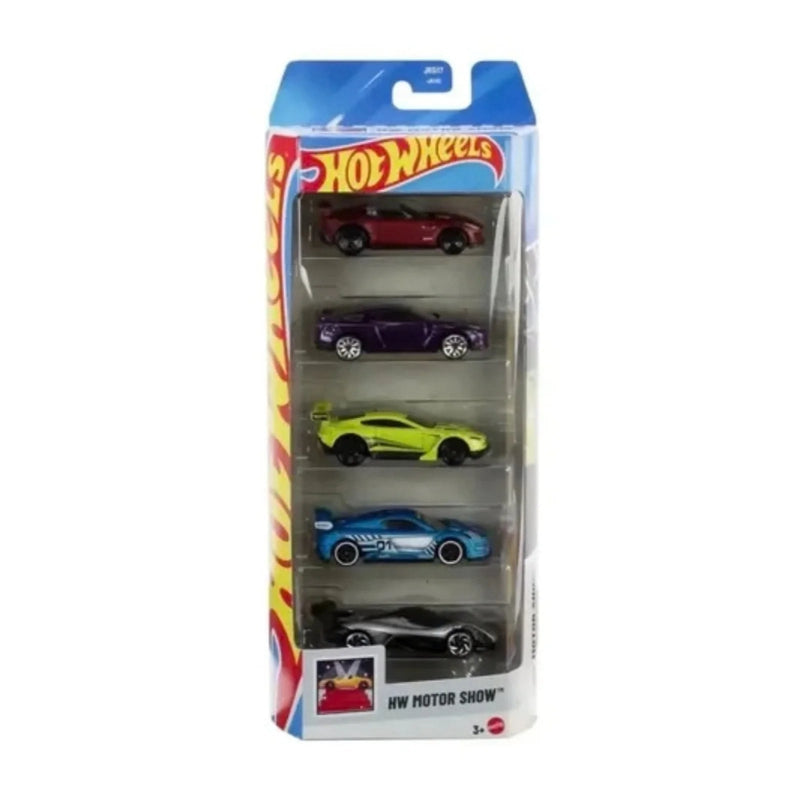 Hot Wheels 2026 Ferrari Pack of 5 + Motor Show Pack of 5