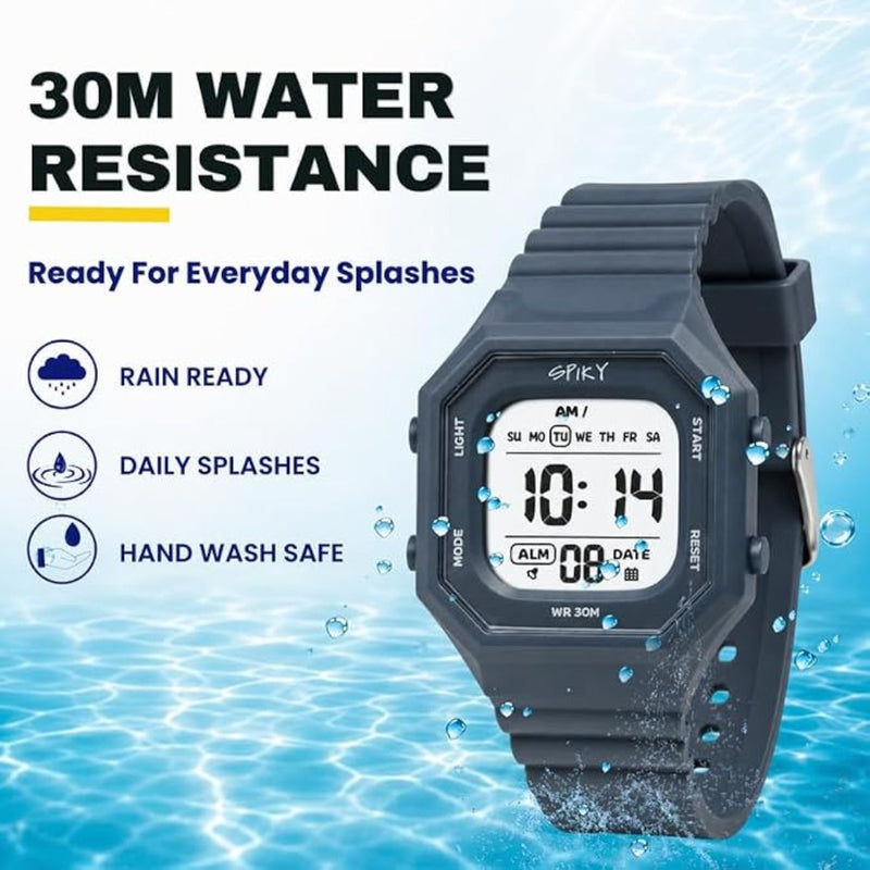Spiky Square Digital Kids Watch for Boys & Girls