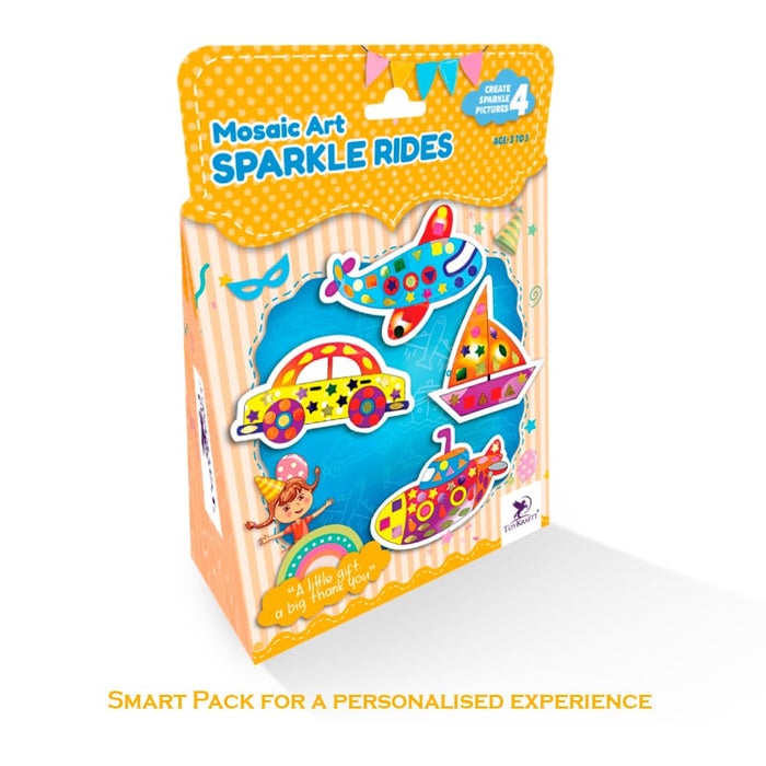 Toykraft Masaic Art Sparkle Rides And Gifts for Kids Birthday-Arts & Crafts-Toykraftt-Toycra