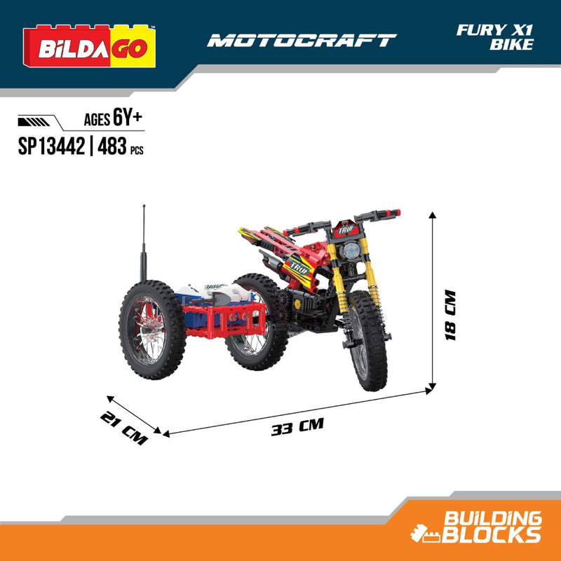 Bildago-Motocraft Fury X1 Bike (483 pcs)