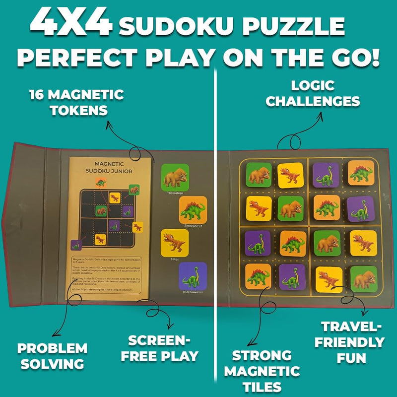 ToyKraftt  Mangnalogix Sudoku Dinos