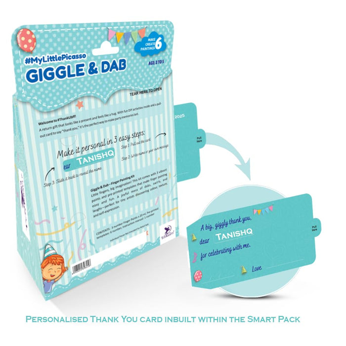 Toykraft ThankUbff Finger Painting DIY Kit Giggle & Dab-Arts & Crafts-Toykraftt-Toycra