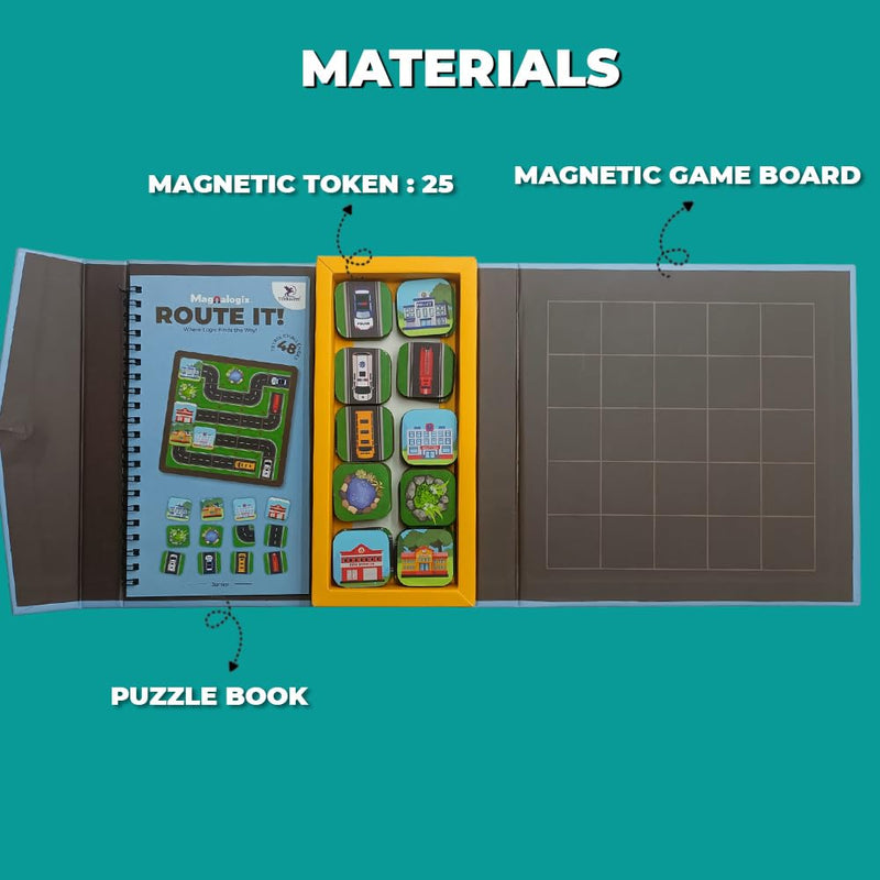 Toy Kraftt Route It Junior Magnetic Puzzle Game