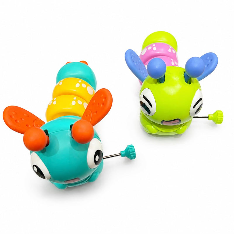 Innovitoy Caterpillar Wiggle Wings Wind-Up Crawling Toy - Multi Color
