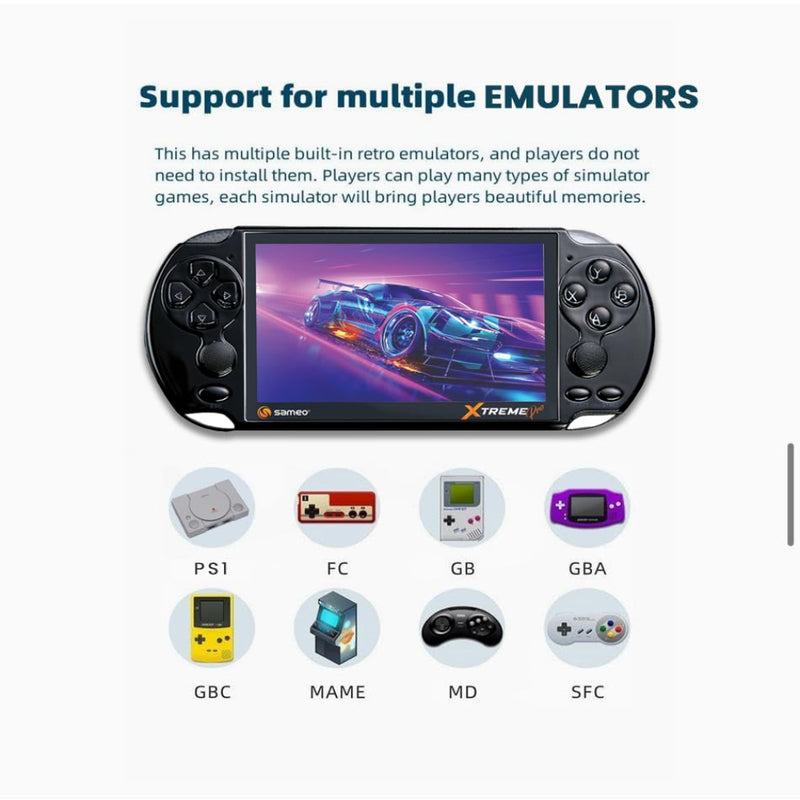 Sameo Handheld Game Console Xtreme Pro with 10000 Games
