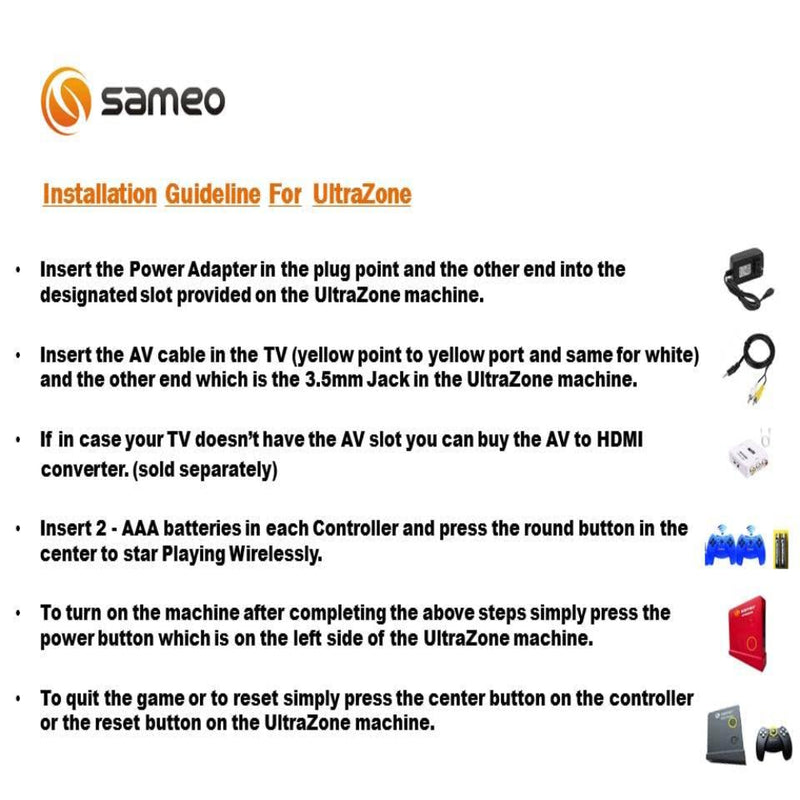 Sameo Ultrazone HD Wireless Gaming Console
