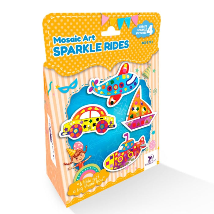 Toykraft Masaic Art Sparkle Rides And Gifts for Kids Birthday-Arts & Crafts-Toykraftt-Toycra