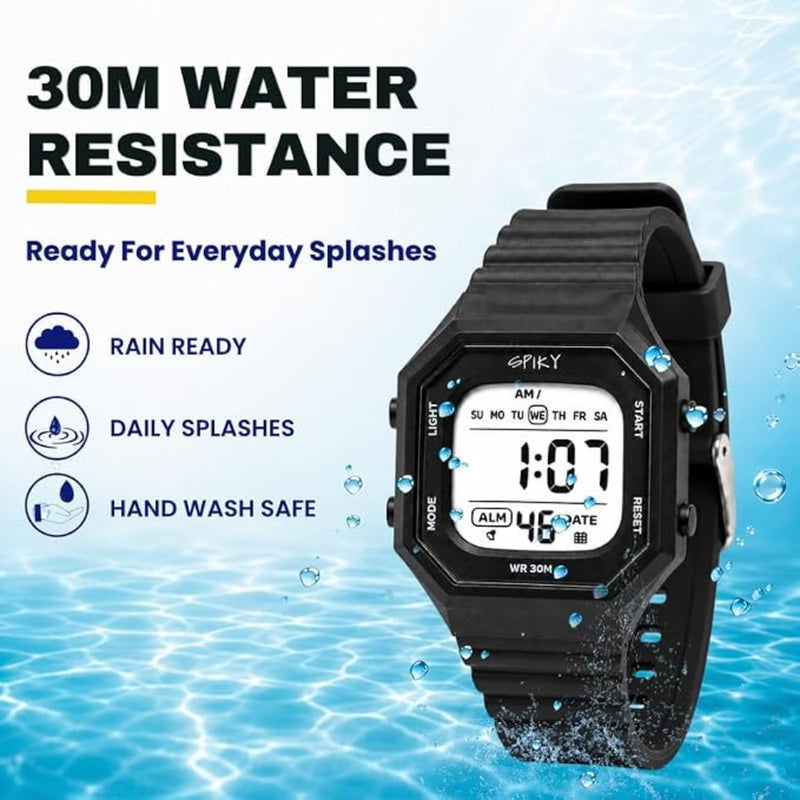 Spiky Square Digital Kids Watch for Boys & Girls