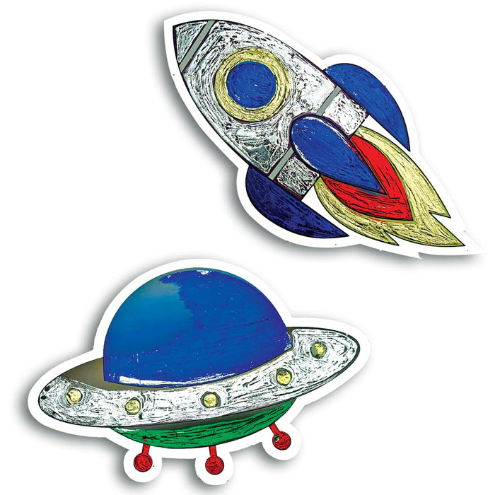 Toykraft ThankUbff Space Theme Foil Art Kit for Kids-Arts & Crafts-Toykraftt-Toycra