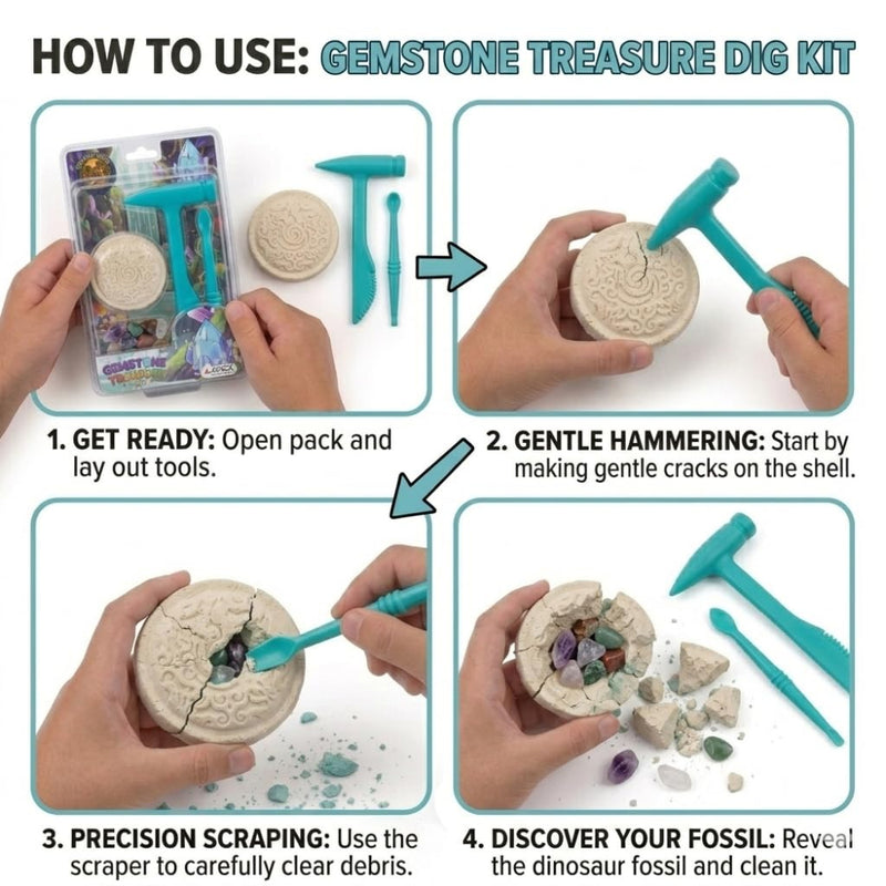 Apex Gemstone Treasure Excavation Kit