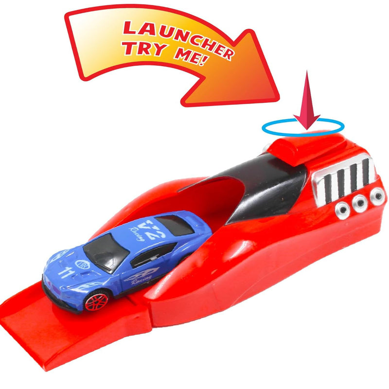 KV Toys Rapid Launcher High Speed Car Set-4 Pcs