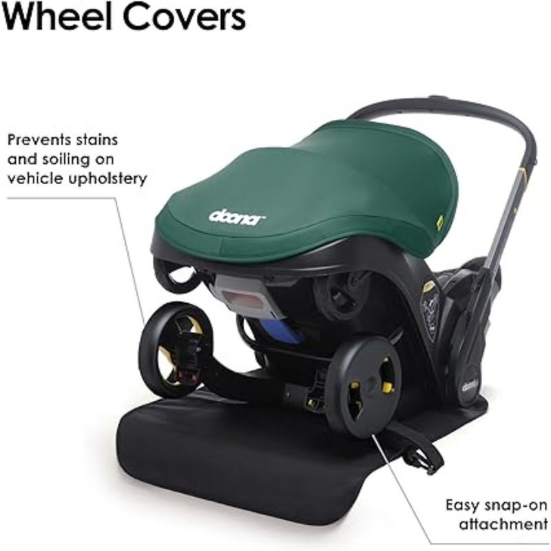Doona Wheel Covers - Black Pushchair Wheel Protectors