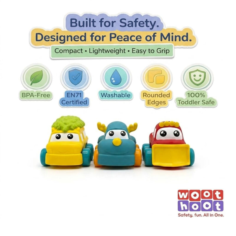 Bloomingo Tubby Trucks Multicolour Edition Pack of 3