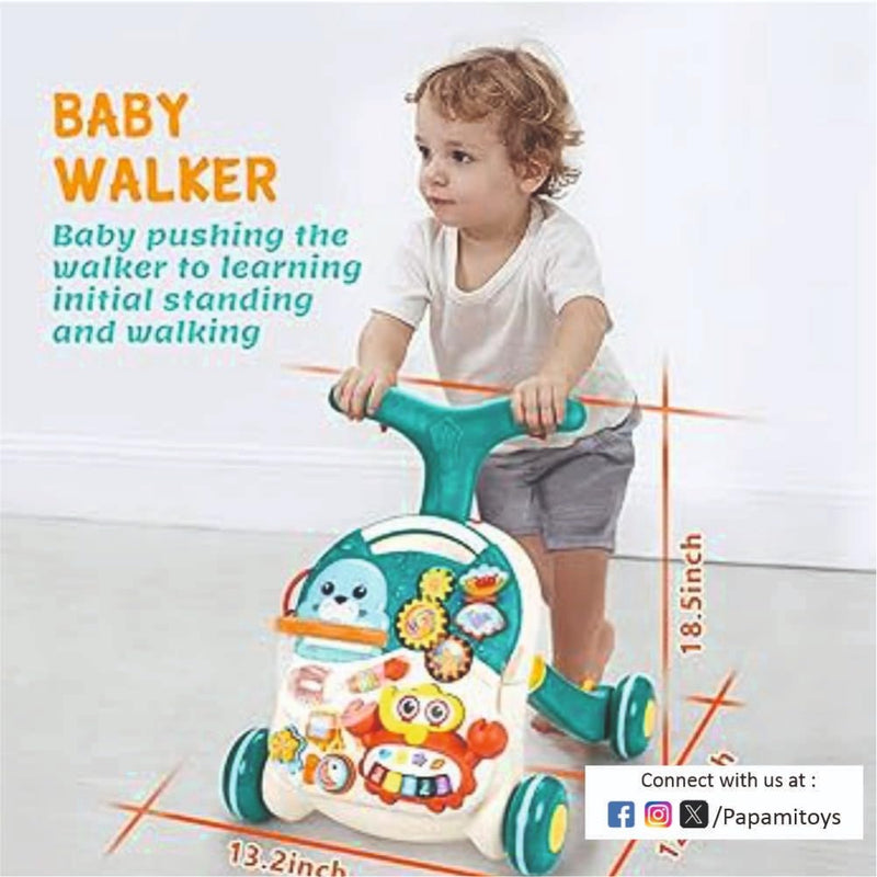 Puchi 2-in-1 Baby Walker & Active Table