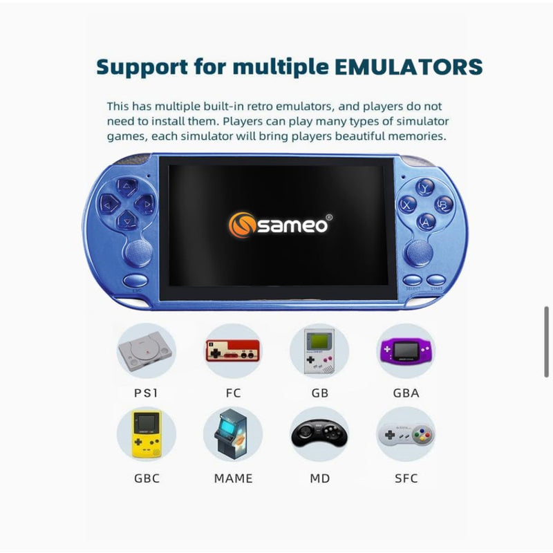 Sameo Handheld Game Console Xtreme Pro with 10000 Games
