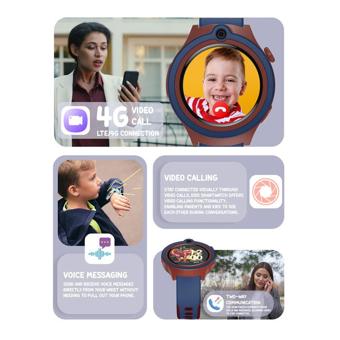 Spiky Cacus 4g Video & Voice Calling Smartwatch with GPS-Novelty Toys-Spiky-Toycra