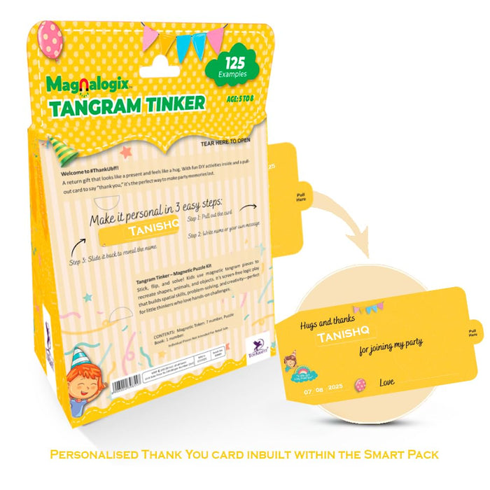Toykraft ThankUbff Magnetic Tangram Puzzle for Kids 5-8 Years-Arts & Crafts-Toykraftt-Toycra