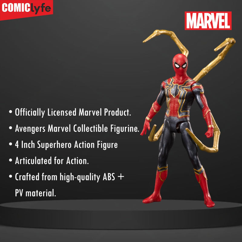 ZD Toys Marvel Iron Spider-Man 4 Inch Superhero Action Figure