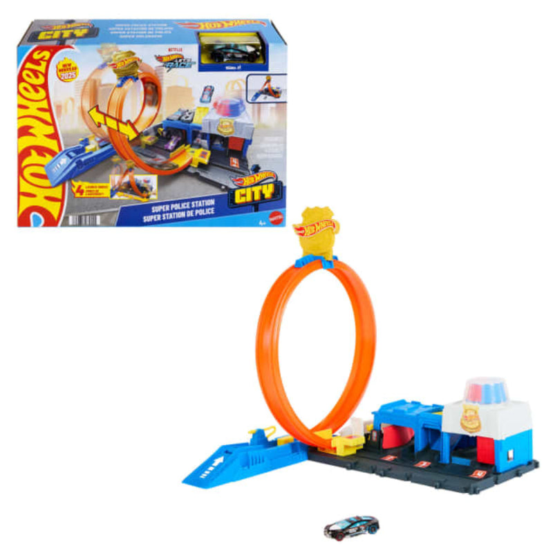 Hot Wheels City Super Police Station Playset