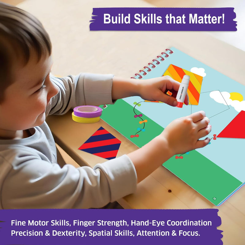 Chalk And Chuckles Tape Trails- Craft Activity Book