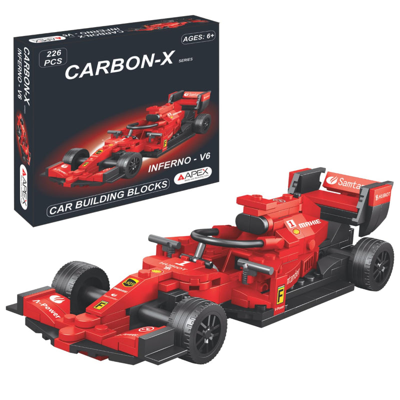 Apex Carbon-X F1 Car Building Blocks Set (226 pcs)