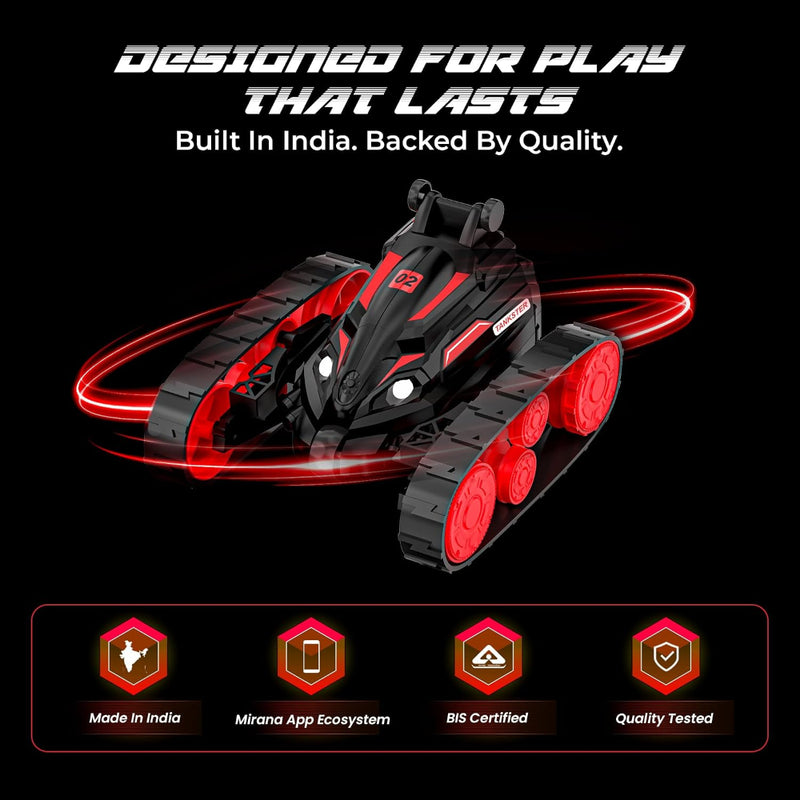 Mirana Tankster 360° Rotating Remote Control Stunt RC Car