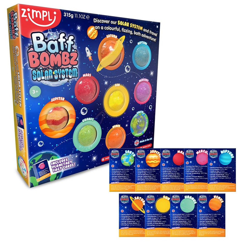 Zimpli 9 x Solar System Baff Bombs Gift Set