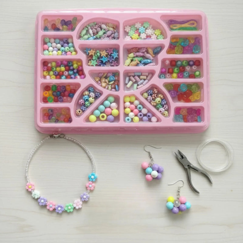 Apex DIY Beads Kit For Girls Princess Shine Jewellery Making Set
