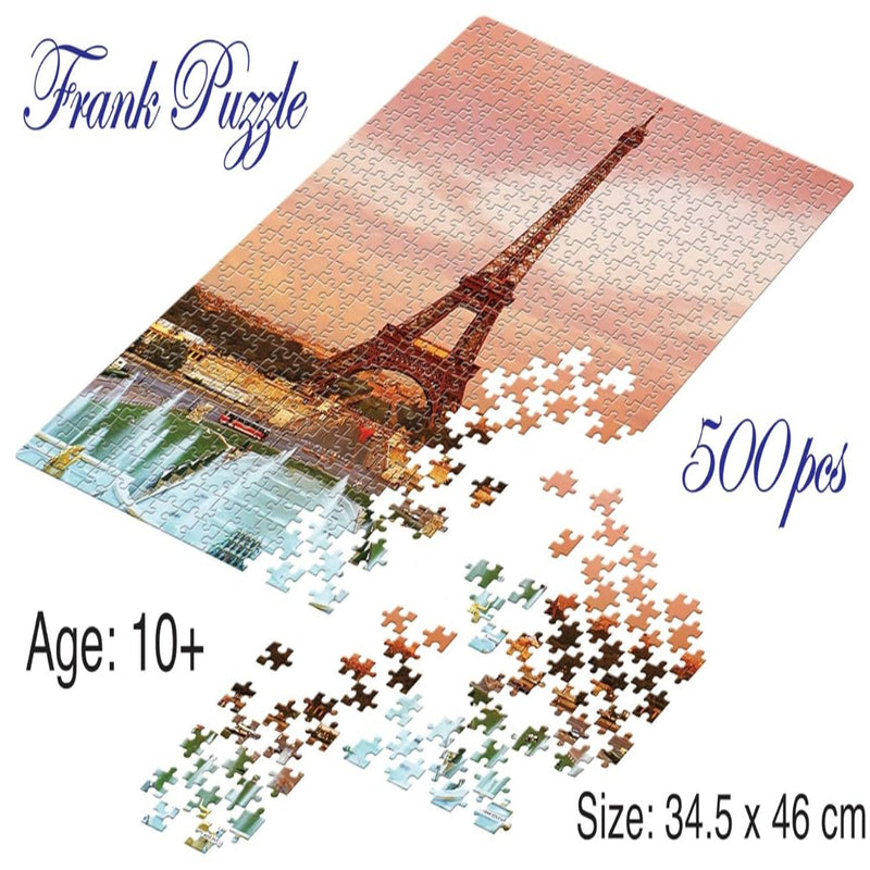 Frank Eiffel Tower 500 Piece Jigsaw Puzzle