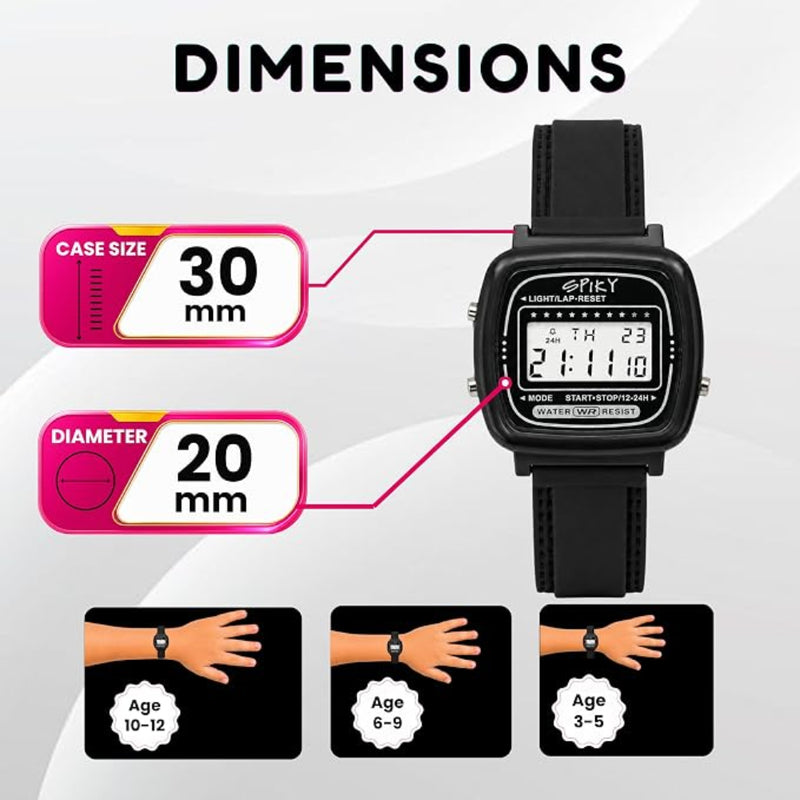 Spiky SPKEVA62 Square Digital Watch