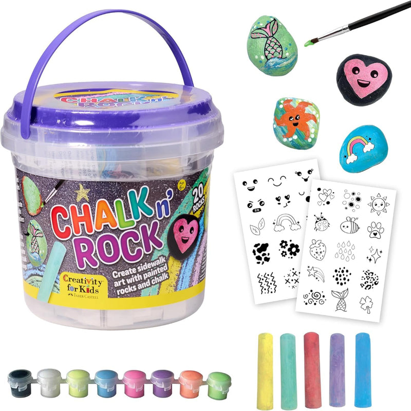 Faber-Castell Rock n Chalk, Rock Painting Bucket