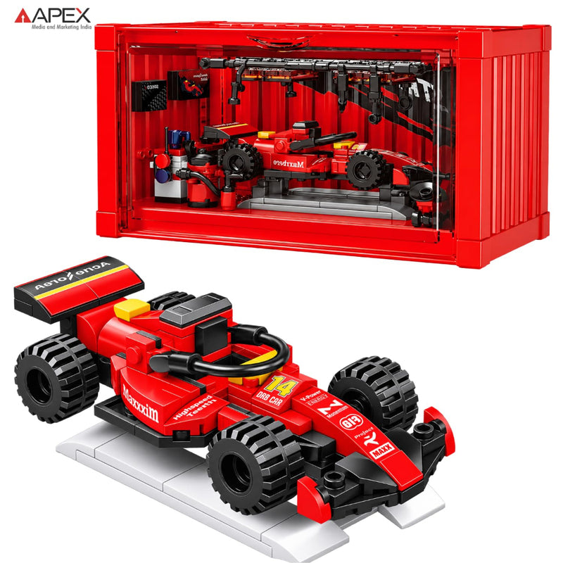 Apex Pit Blox Garage Red Arrow Building Blocks Set (284 pcs)