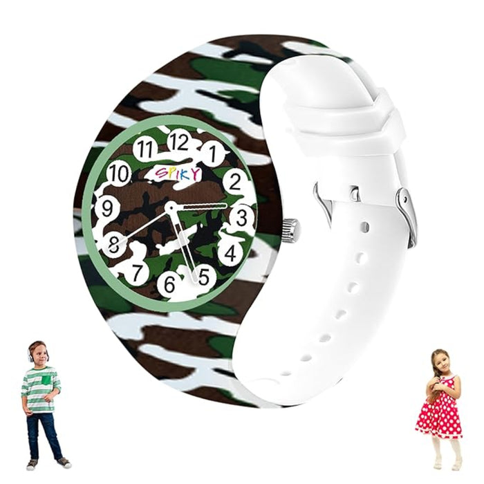 Spiky EVA38 Round Casual Analog Kids Watch