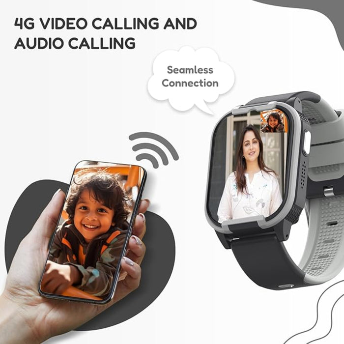 Spiky Gnome 4G Video Calling Smartwatch for Kids with Multi UI-Novelty Toys-Spiky-Toycra