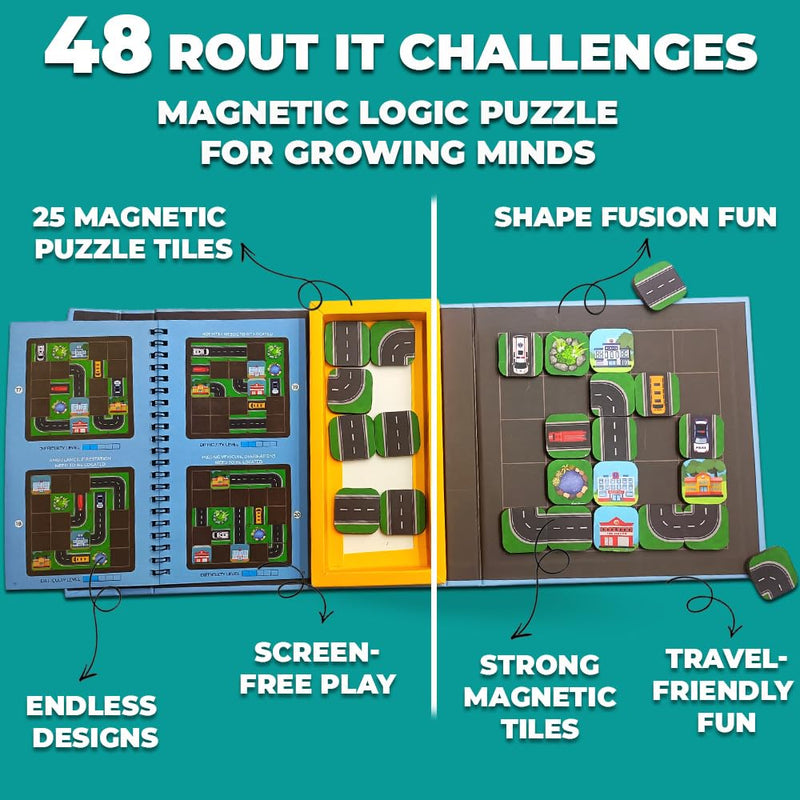 Toy Kraftt Route It Junior Magnetic Puzzle Game