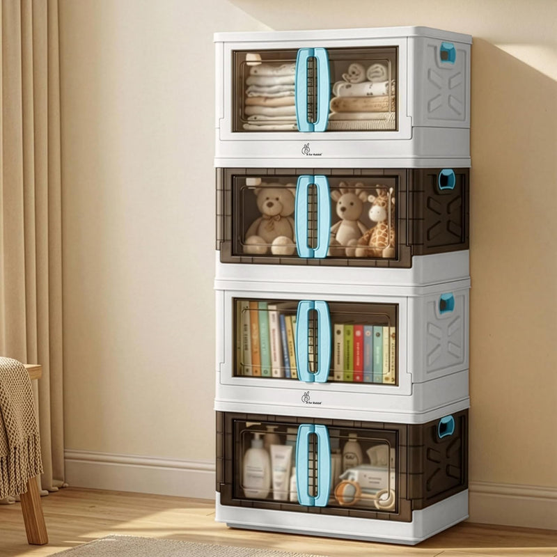 R for Rabbit Kiddo Korner Pod Kids Organizer Storage Box - White Blue