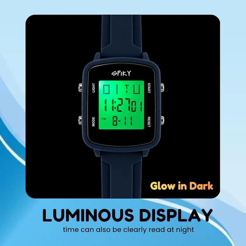 Spiky SPKEVA68 Square Digital Watch For Kids Boys & Girls
