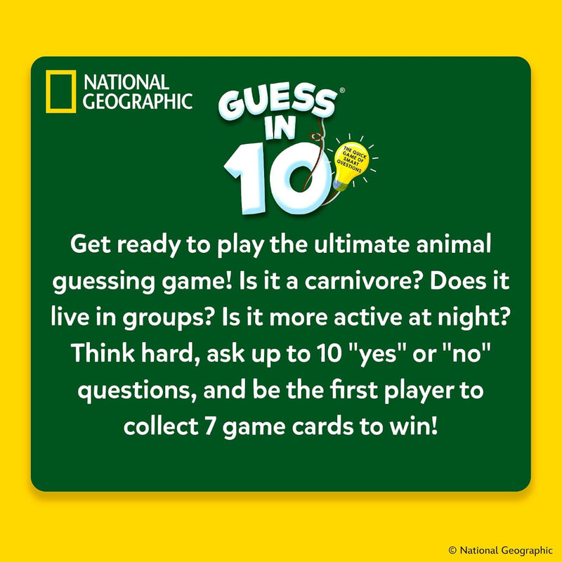 Skillmatics Guess in 10 Nat Geo - Amazing Animals
