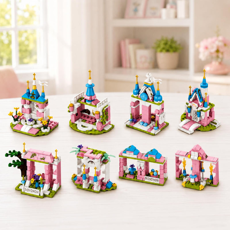 Apex 8-in-1 Twilight Palace Castle Building Blocks Set (793pcs)
