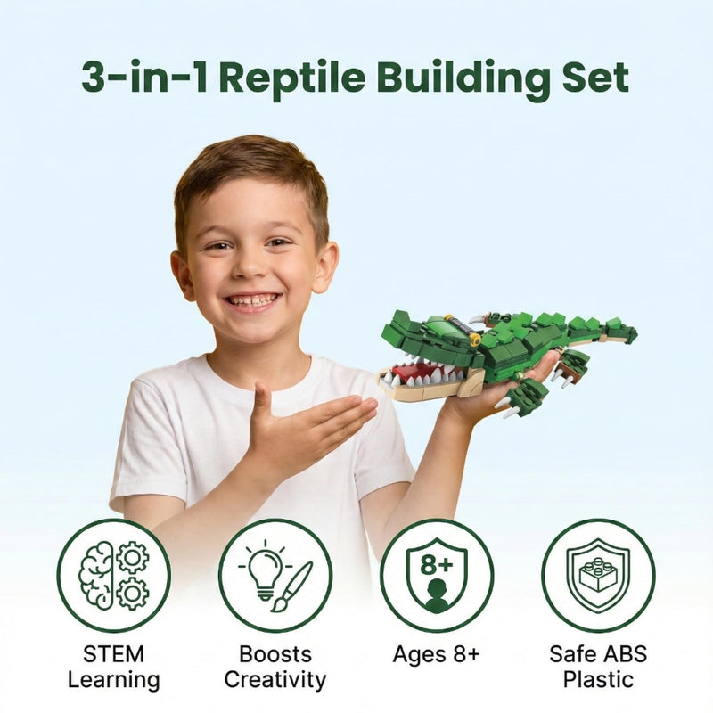 Apex 3-in-1 Wild Animal Building Blocks Kit