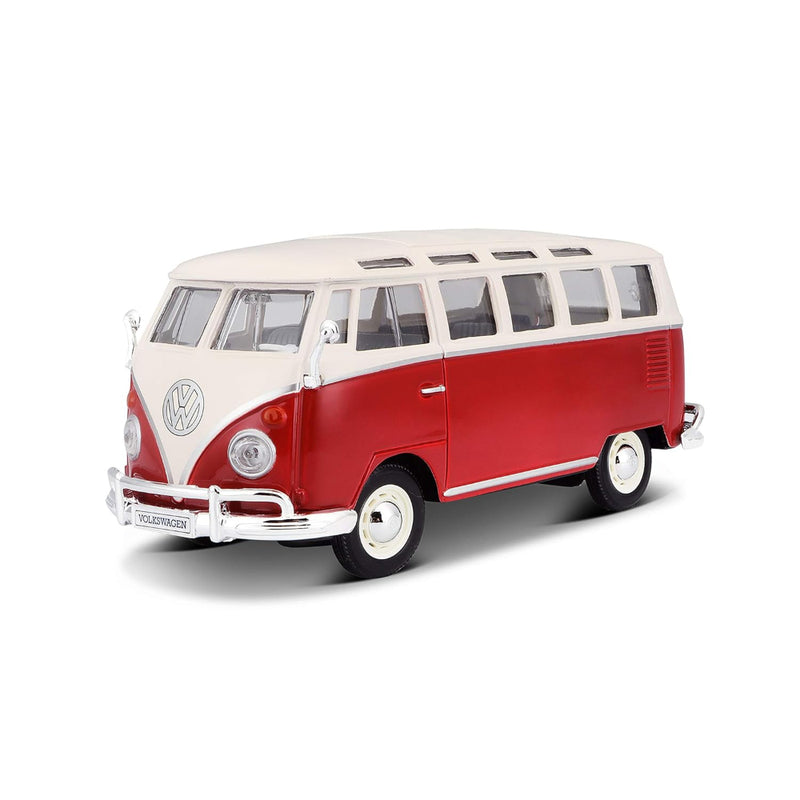 Maisto Volkswagen Van 'Samba' Bus Red And Beige - 51956