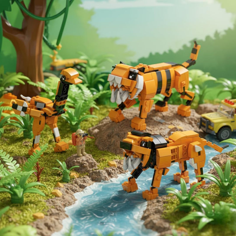 Apex 3-in-1 Wild Animal Building Blocks Kit