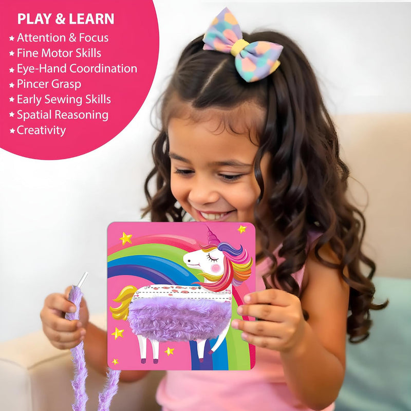 Chalk And Chuckles Lace Art Princess and Unicorns
