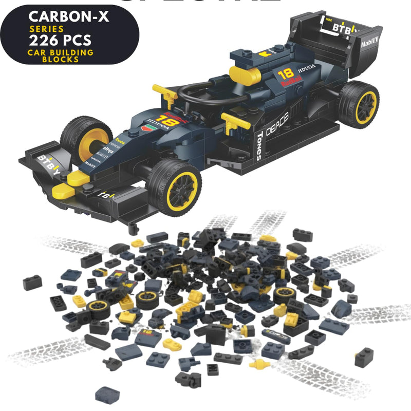 Apex Carbon-X F1 Car Building Blocks Set (226 Pcs)