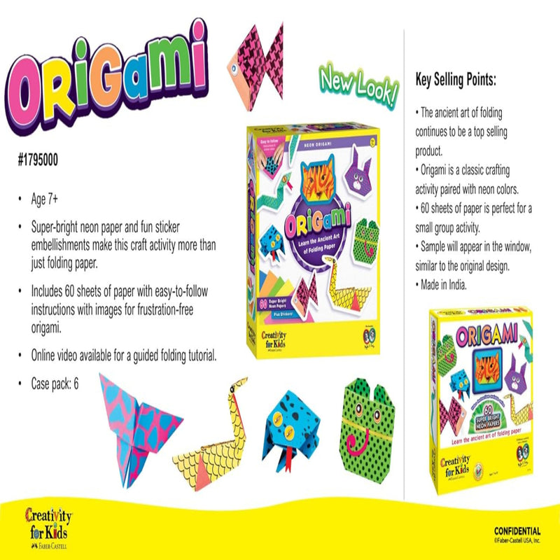 Faber-Castell Neon Origami Kit