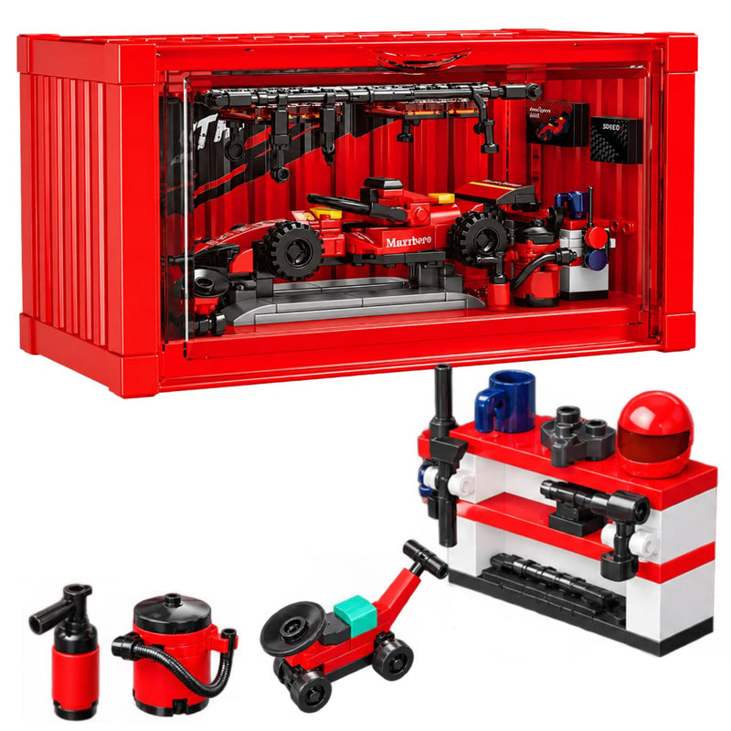 Apex Pit Blox Garage Red Arrow Building Blocks Set (284 pcs)