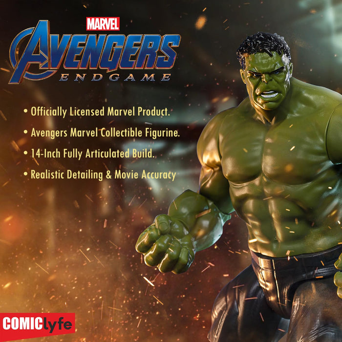 ZD Toys Marvel Hulk 14 Inch Superhero Action Figure Toy-Action & Toy Figures-Marvel-Toycra