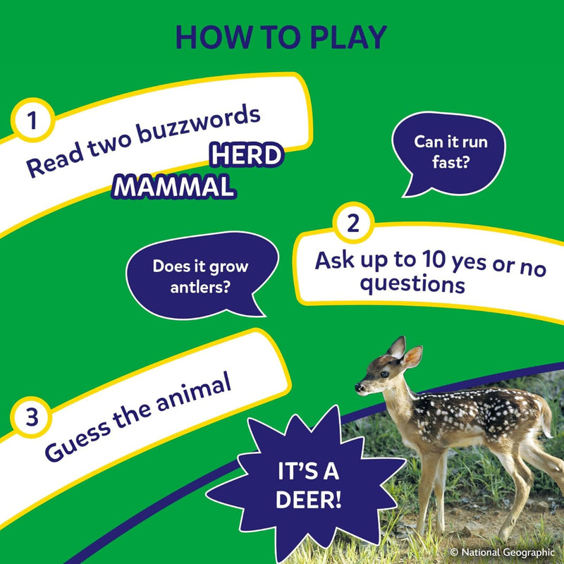Skillmatics Guess in 10 Nat Geo - Amazing Animals