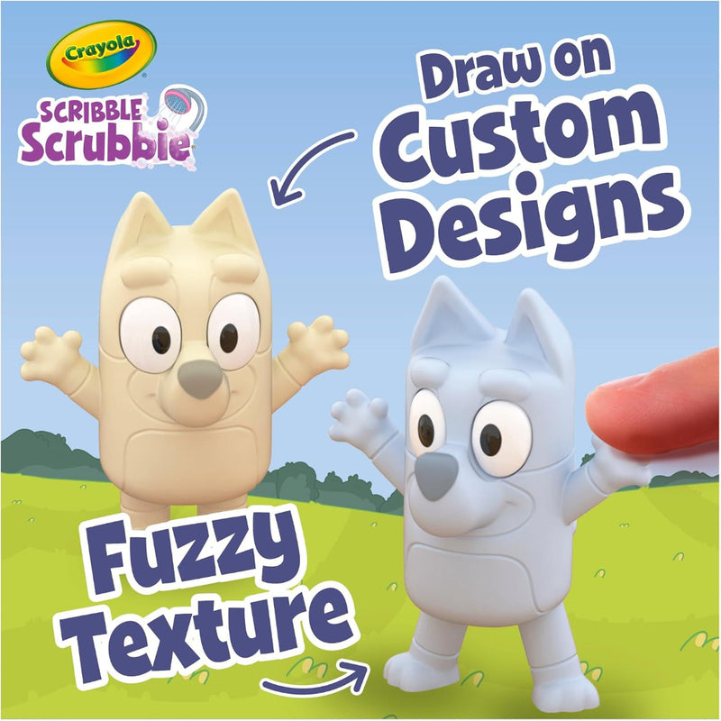 Crayola 3ct Scribble Scrubbie Bluey