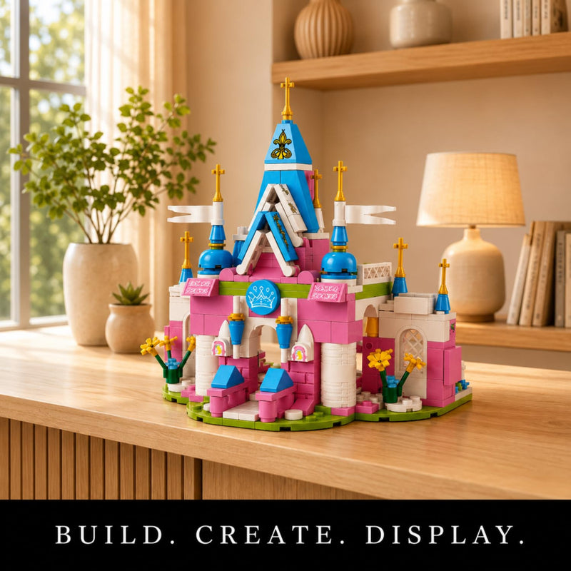 Apex 4-in-1 Wonderland Princess Castle Building Blocks Set (410 pcs)
